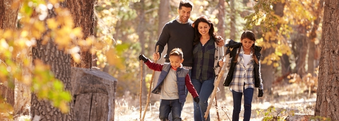 Family walking